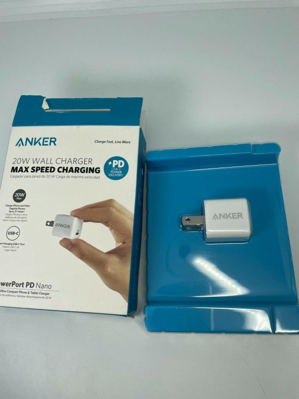 ANKER - Powerport PD Nano 20W High Speed USB-C Fast Wall Charger for iphone or Samsung