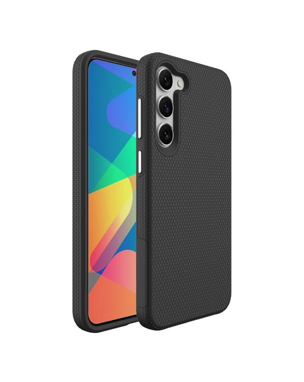 Galaxy S23 FE Shock Absorption Protective Dual Layer Case - BLACK