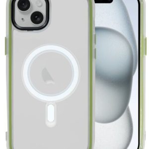 iPhone 13 / 14 Wireless Charger Clear Transparent Slim Hard Case - GREEN