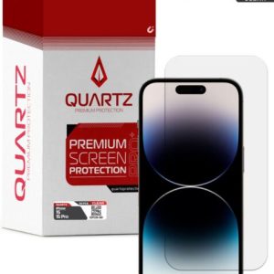 QUARTZ Clear Tempered Glass for iPhone 15 /15 Pro