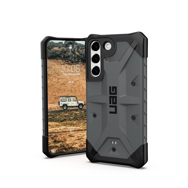 UAG Samsung Galaxy S22 5G Case [6.1-inch Screen] Rugged Lightweight Slim Shockproof Pathfinder Protective Cover Silver
