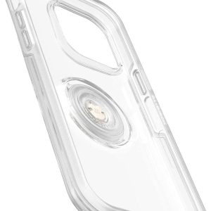 OtterBox Apple iphone 14 Pro Max Otter + Pop Symmetry Series Clear Case - Clear Pop (77-88813), 3X Military Standard Drop Protection
