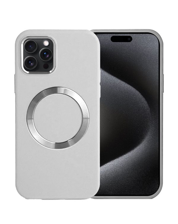Soft Solid Silicone Case with Wireless Charging - WHITE for iPhone 14 Pro