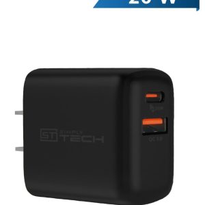 Bytech PD USB A+C Dual Home Charger (BLACK)