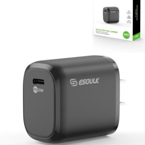 Esoulk USB C Wall Adapter (20W) (BLACK)