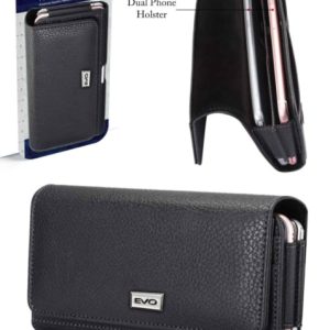 EVO 6.9" Horizontal Pouch w/Belt Clip - BLACK