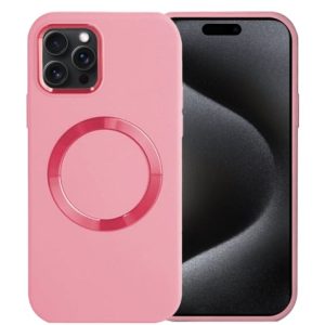 Soft Solid Silicone Case with Wireless Charging - PINK for iPhone 13 Pro Max