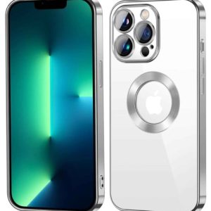 Shiny Wireless Charging Clear Case - SILVER for iPhone 13 Pro Max