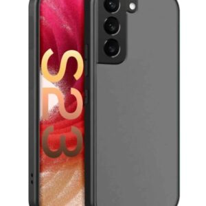 Galaxy S23 Hard PC Rear / Soft TPU Colorful Border Case - BLACK