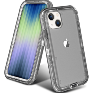 iPhone 14 Plus / 15 Plus Transparent Shockproof Case - GRAY