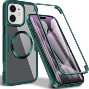 Full Shockproof Silicone Cover - GREEN for iPhone 16 Plus