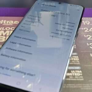 Samsung Galaxy S21 Ultra – Phantom Black – 128GB – Factory Unlocked