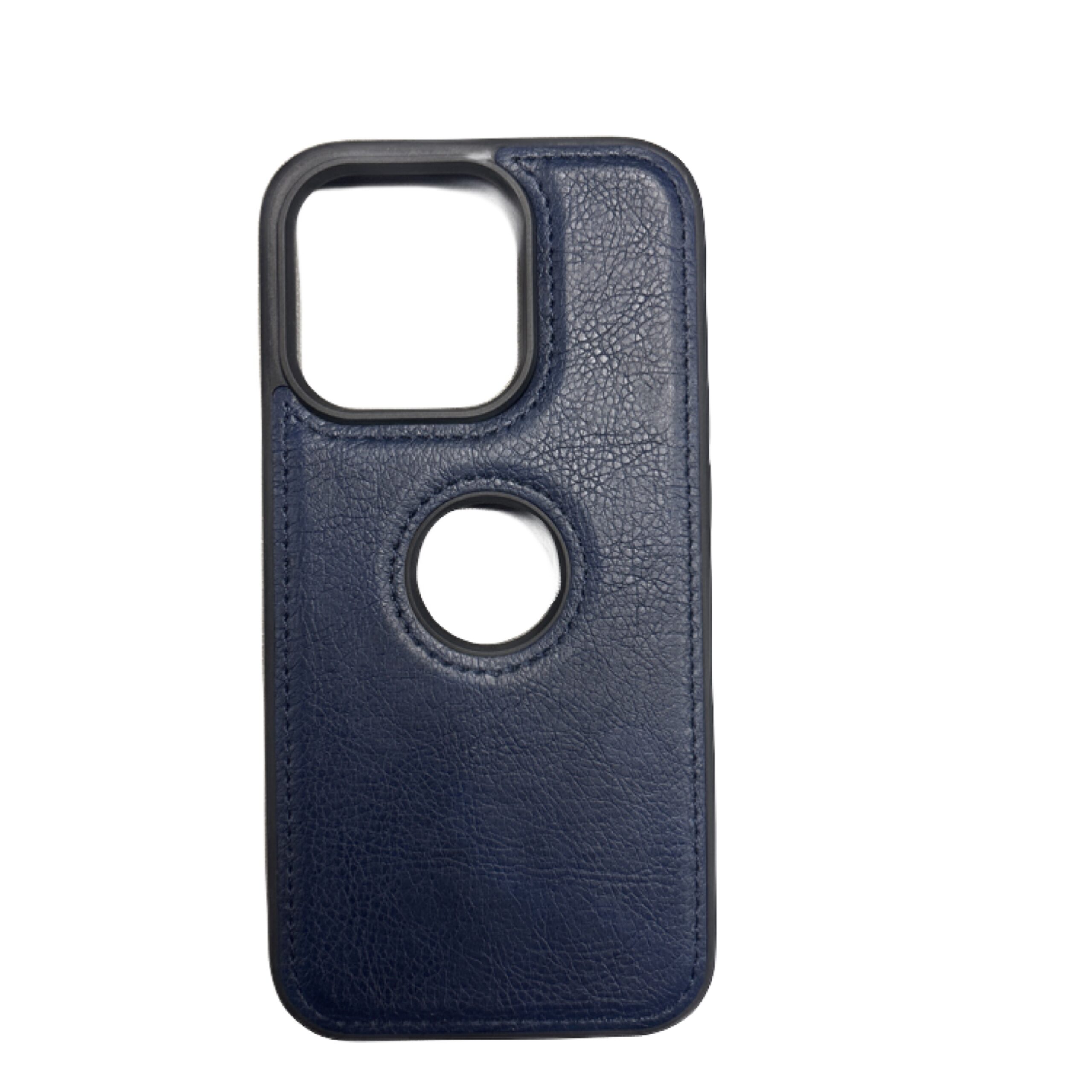 iPhone 14Pro/ 15Pro Blue leather Case iPhone 14Pro/ 15Pro Blue leather Case - Image 1