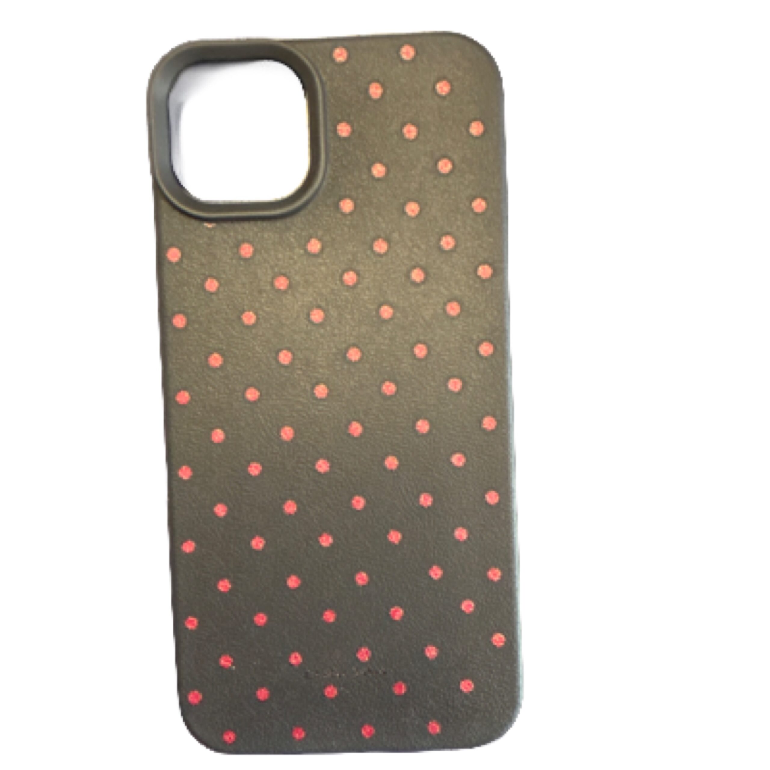 iPhone 14/15 Plus Black Red Dots Case iPhone 14/15 Plus Black Red Dots Case - Image 1