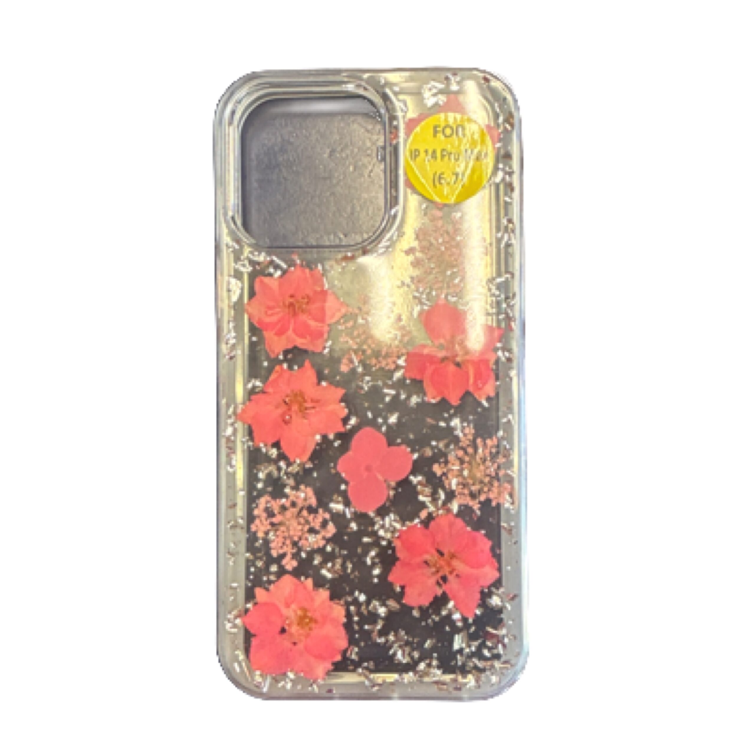 iPhone 14 Pro Max Clear Floral Case iPhone 14 Pro Max Clear Floral Case - Image 1
